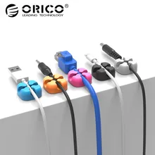 ORICO 10Pcs Colorful Cable Winder Wire Storage Silicon Cable manager Holder Desk Tidy Organiser For Digital