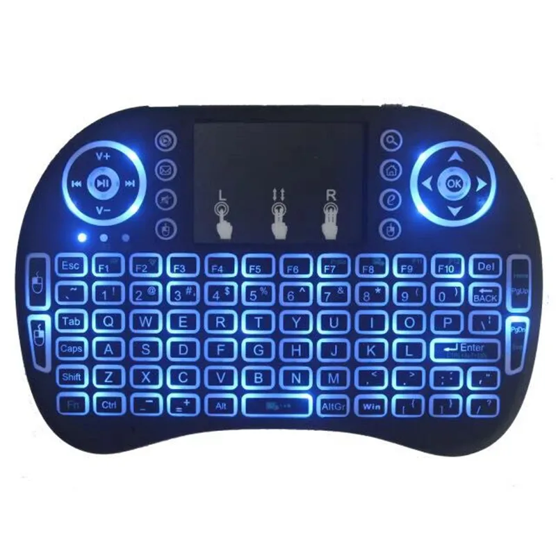 RGB mi ni Беспроводная клавиатура Air mouse USB Дистанционное управление освещение тачпад