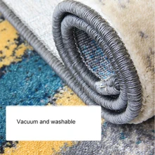 Nordic современного искусства Гостиная ковры полипропилен толстые прикроватные Спальня большой мягкий коврик ковер напольный для гостиной коврик