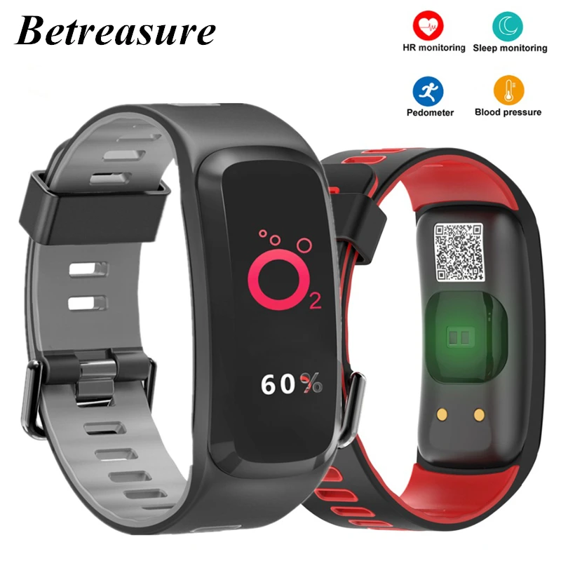 Betreasure F4P Bluetooth Smart Wristband Blood Pressure/Heart Rate Monitor Fitness Bracelet Sport IP68 Swimming GPS SmartBand Betreasure F4P Bluetooth Smart Wristband Blood Pressure/Heart Rate Monitor Fitness Bracelet Sport IP68 Swimming GPS SmartBand