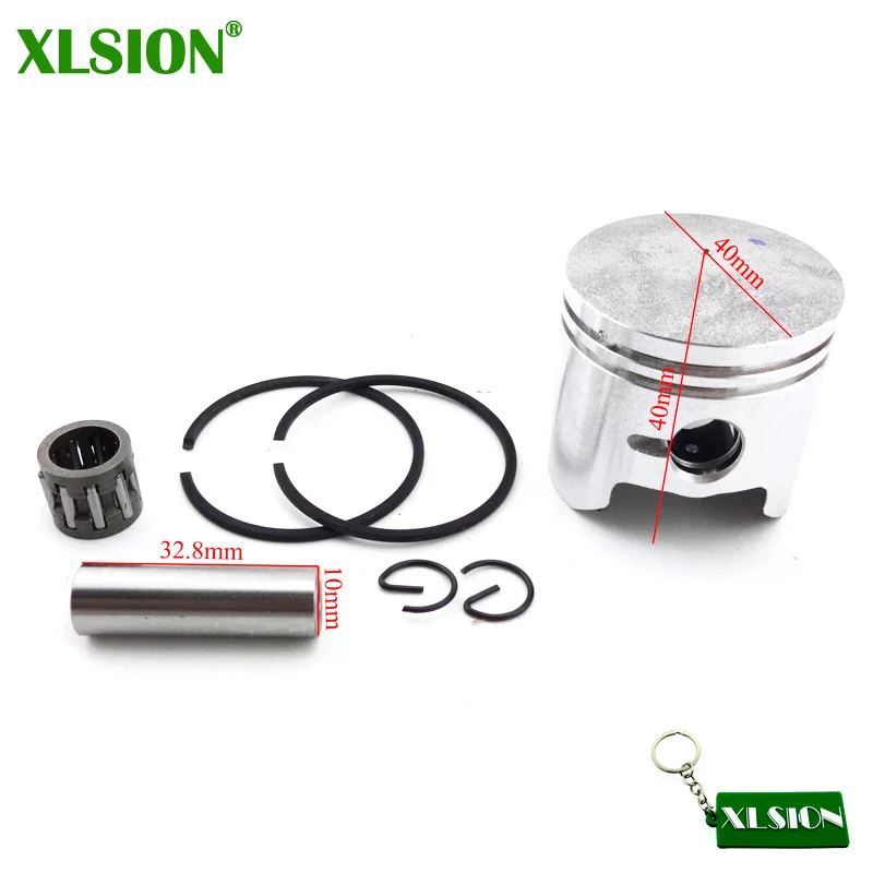 XLSION 40 мм поршень 10 штифт для 2-тактных 47cc частей двигателя китайский минимото