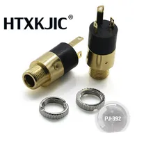 100 Pcs Gold PJ392 3 5mm Stereo Female Sockect Jack 3 5 Audio Headphone Connector Stereo Headphone Audio Video Jack Socket Plug