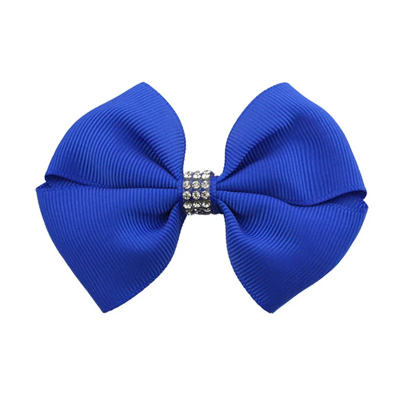 20Pcslot 3.6 Inch Colourful kids Boutique Ribbon Bows With Clip Hair Accessories For Baby Girls Children Hair Pins Hair Clip  (6)