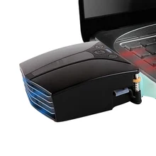 Умный термостат охладитель для ноутбука высокоскоростной боковой выхлоп Быстрый охлаждение воздуха Извлечение радиатор с экраном 220 В+ USB блок питания