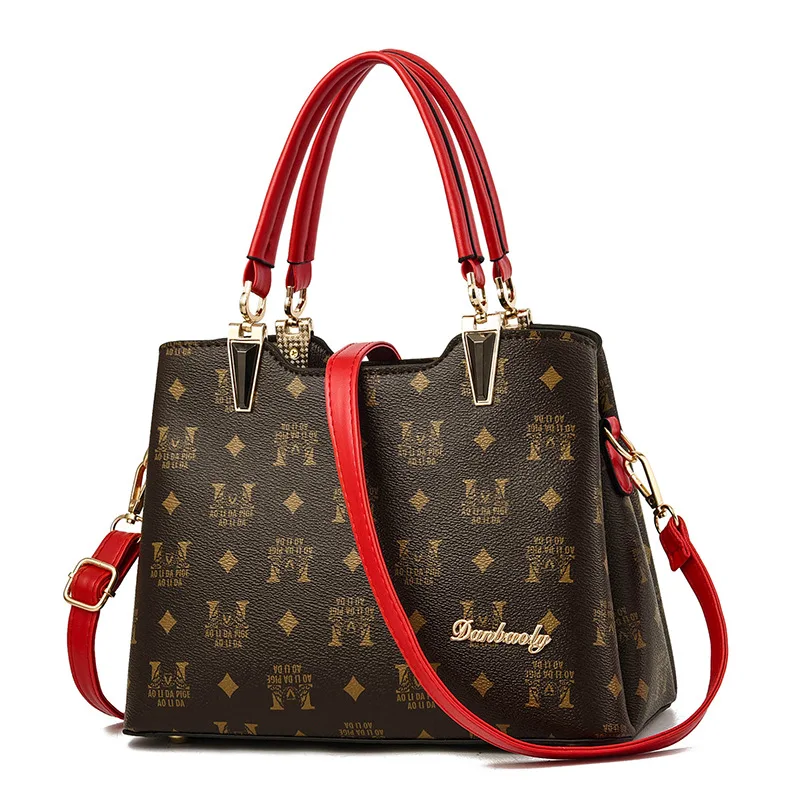 

Ragcci Brand Fashion Female Bag Women Leather Handbag Vintage Messenger Bag Letter Shoulder Bags Women Bags