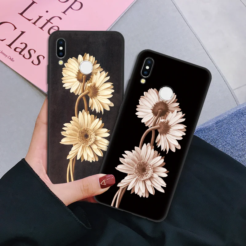 

Rose Flower Case For Huawei Honor 20i 10i 8X Mate 20 10 P8 P9 P10 P20 P30 Pro Lite P Smart Plus Y9 Y6 Y7 Pro Prime 2019 TPU Capa