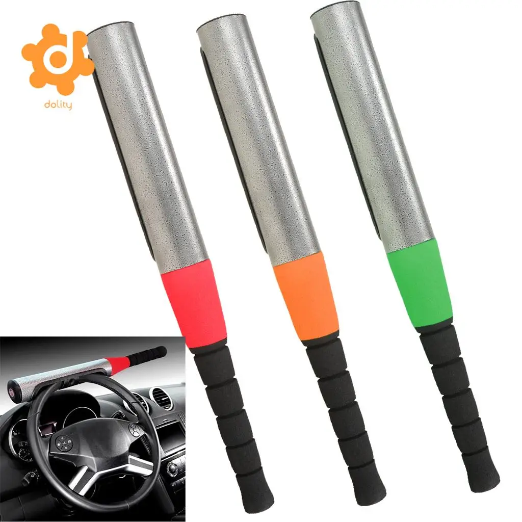 dolity Car Van Vehicle Baseball Bat Steering Wheel Security Lock Anti-theft