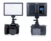 סוללה מטען עבור אור סוללה + מטען עבור Canon Nikon מצלמה מצלמת וידאו Viltrox L116T LCD תצוגה דו-Color & Light LED וידאו DSLR Slim לעמעום (5)