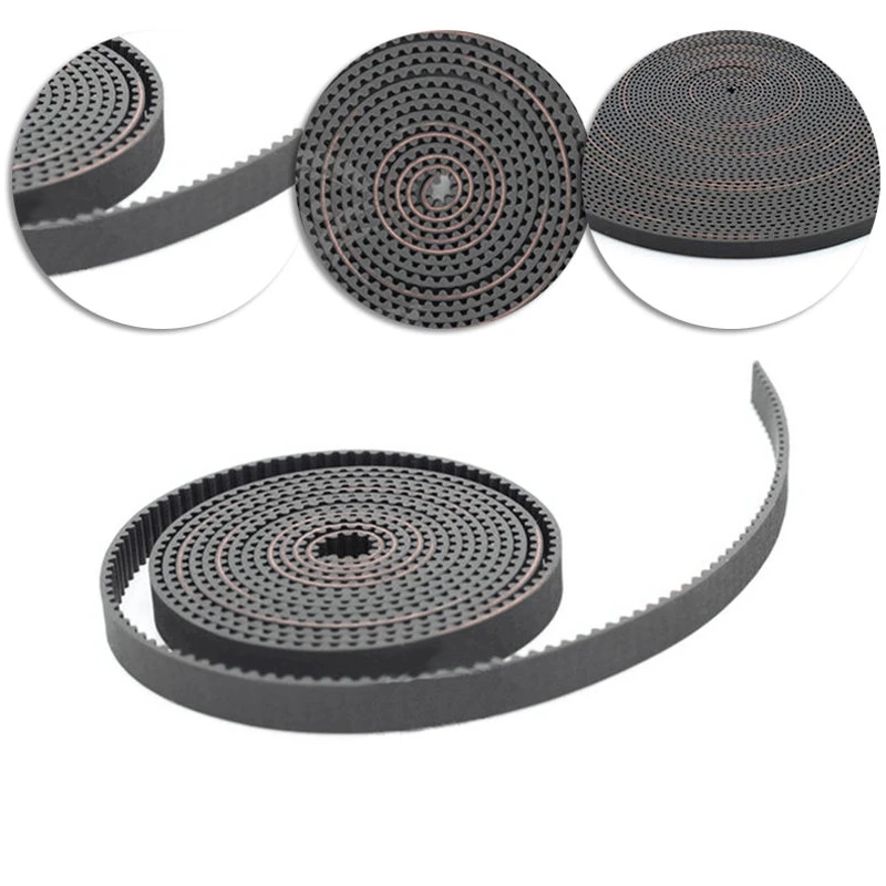 Mayitr 1pc 2M 6mm Width GT2 Open Timing Belt RF Fiber Glass Reinforced Rubber Timing Belts for 3D Printer Parts