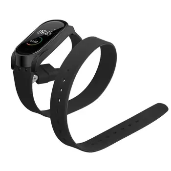 

Silicone Replacement Watch Strap For Xiaomi Mi Band 4 Long Strap Double Wrap For Miband 4 Buckle For Miband3 Smart Accessories