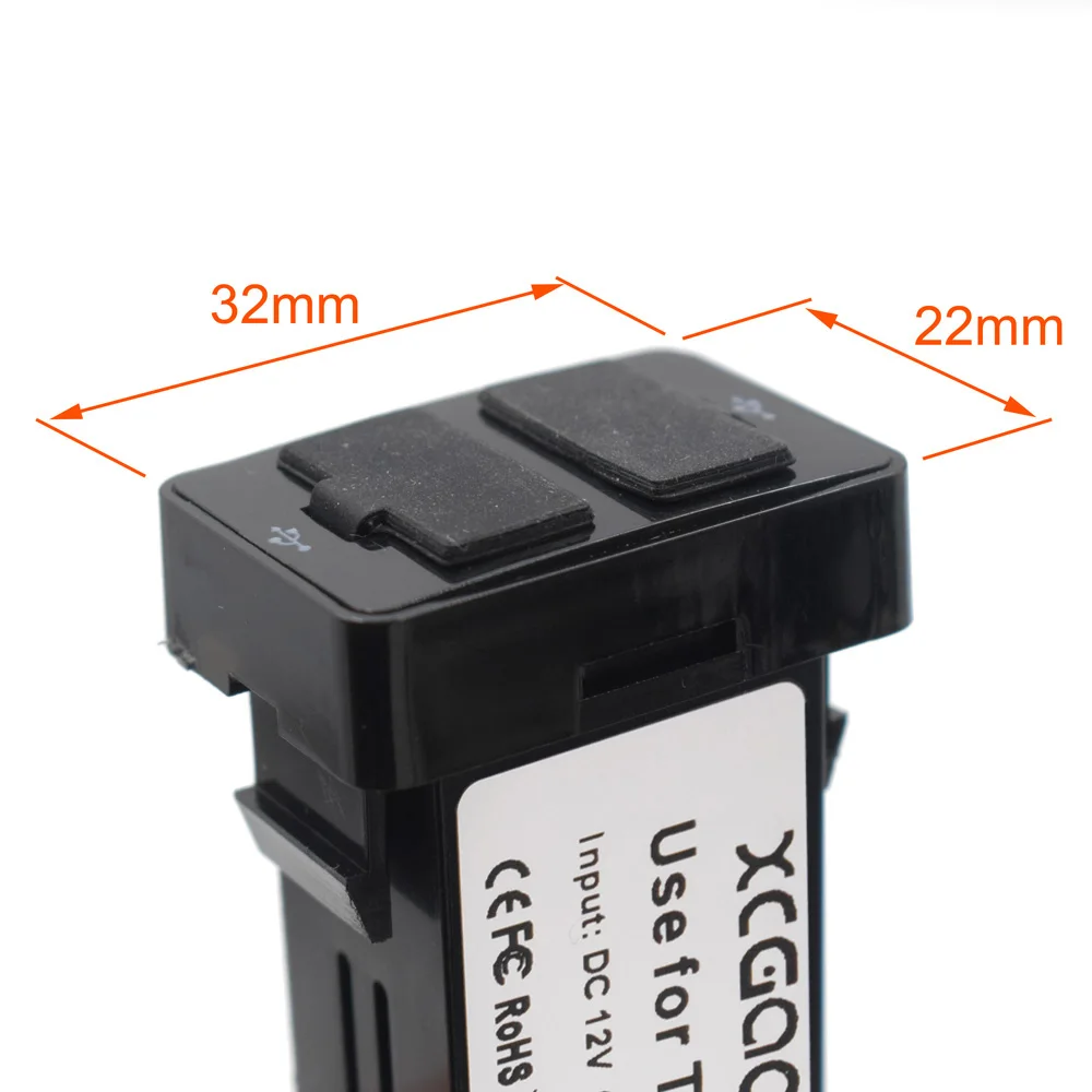 Зарядное устройство XCGaoon для TOYOTA специальный адаптер с 2 USB разъемами 1 а инвертора