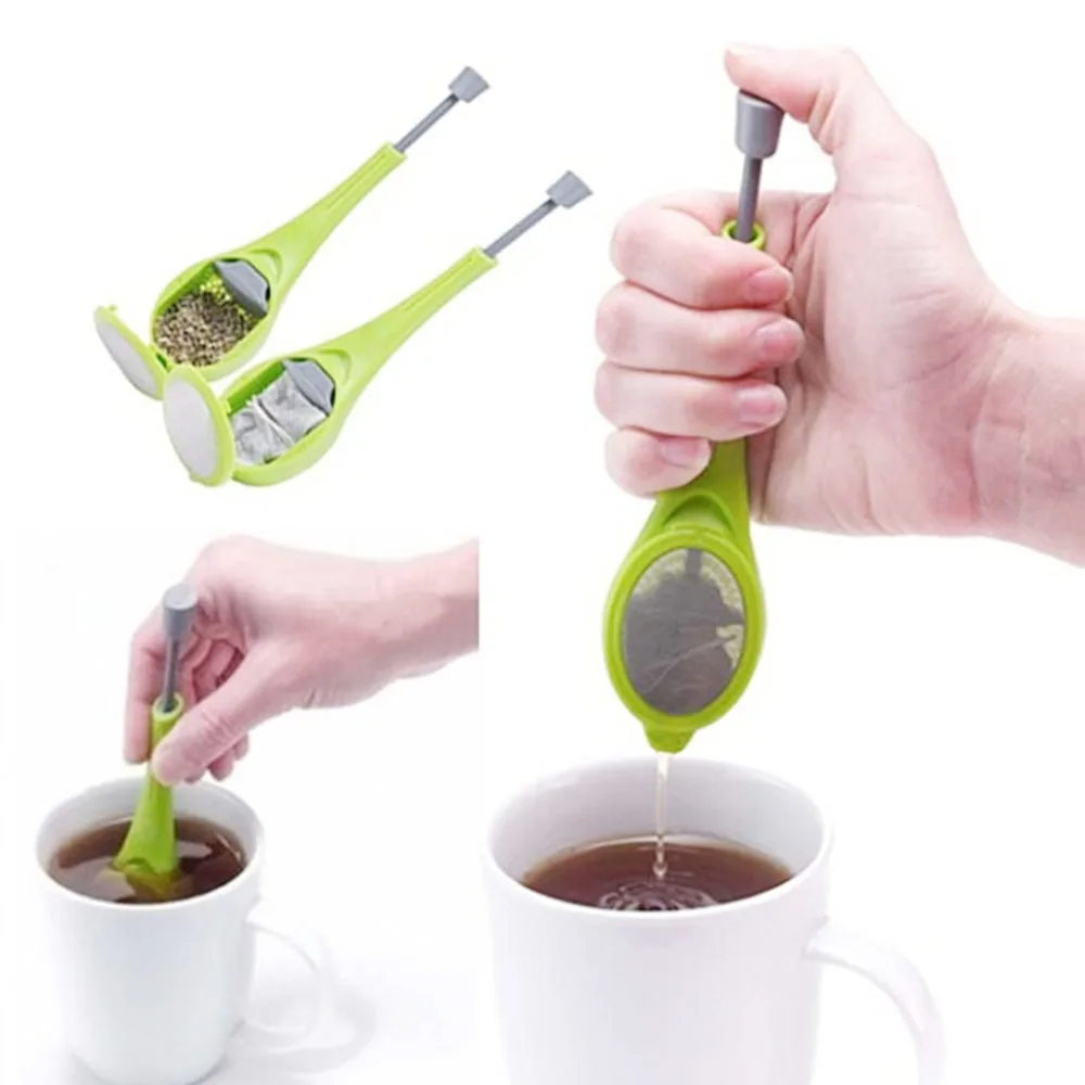 

Tea Infuser Strainer Filter Bags Infusers Home Teaware Household Coffee Tool Strainers Swirl Steep Stir Press Accessories Gadget