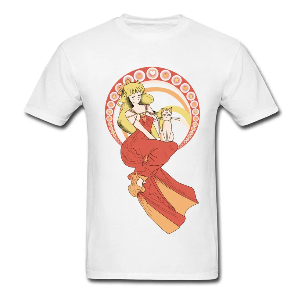 Fashion Men T-Shirt O-Neck Short Sleeve 100% Cotton Fabric Venus New Art Tops T Shirt Customized Tshirts Top Quality Venus New Art white