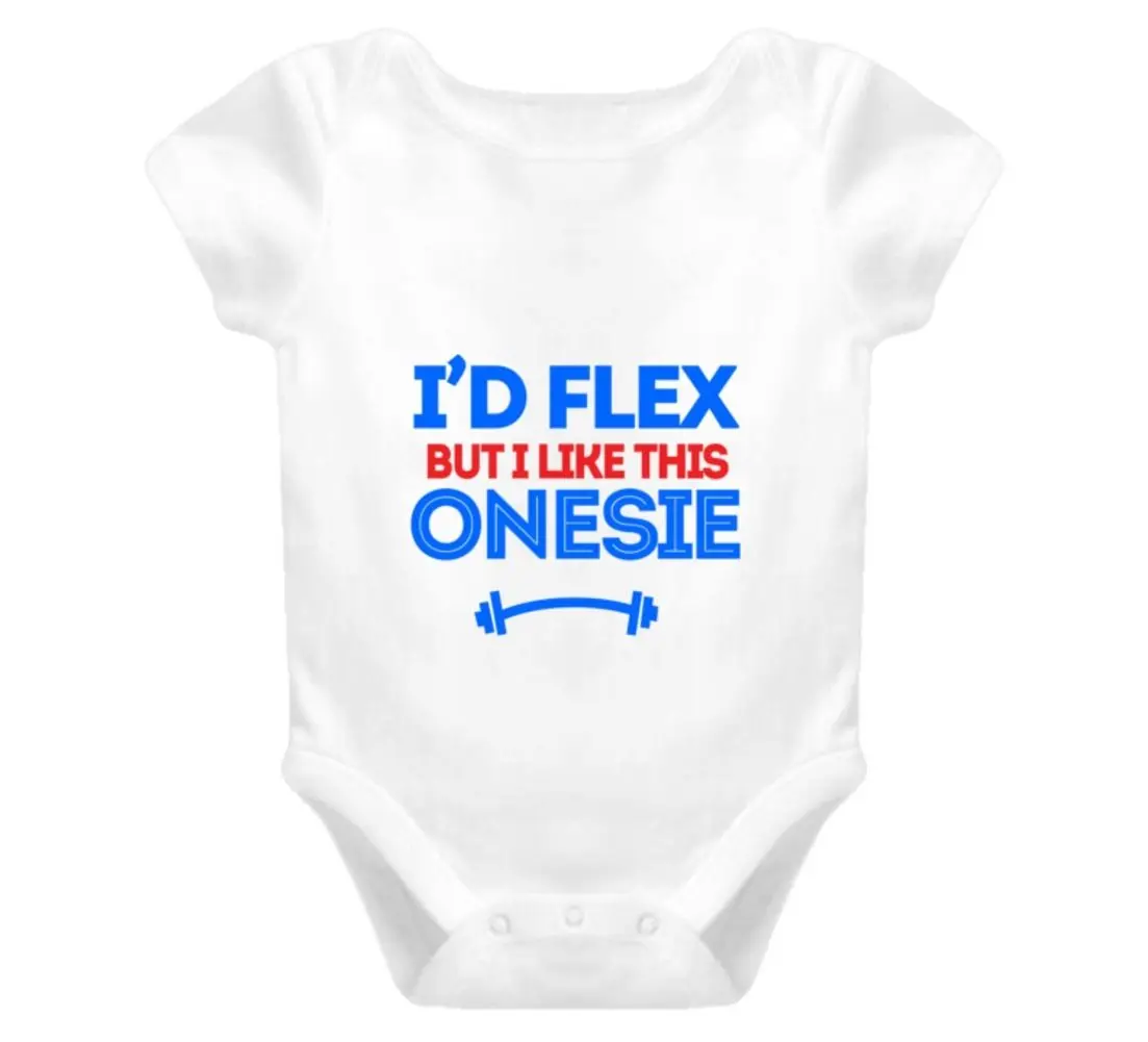 Цельнокроеная футболка для фитнеса I ɽ Flex B Like This Onesie Ce бесплатная доставка