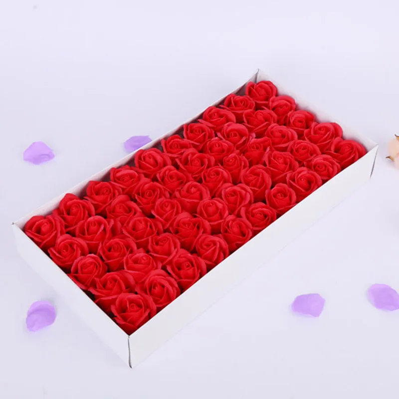 

Wedding Flower Rose Big Head Wholesale Soap Bouquet Soap Flower Head Three Layers Home Decoration Accessories