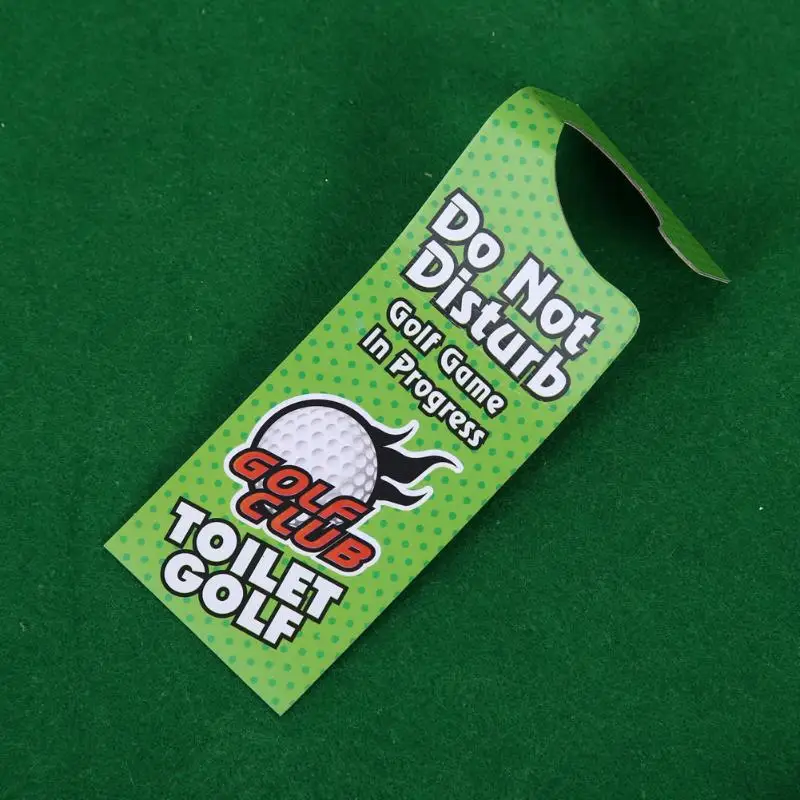 Тип Открытый спортивный горшок шпаттер Туалет Гольф игровой комплект для мини-гольфа Туалет гольф положить зеленый Новинка игра для мужчин и женщин