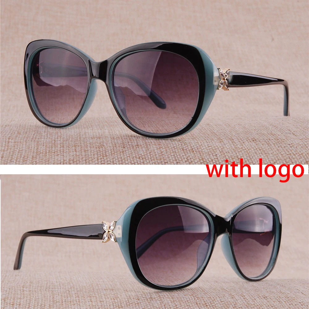 

Vazrobe Women's Sunglasses with Rhinestones Womens Sunglasses Glasses 2018 Brand Designer 2019 Luxury Woman Gradient Retro UV400