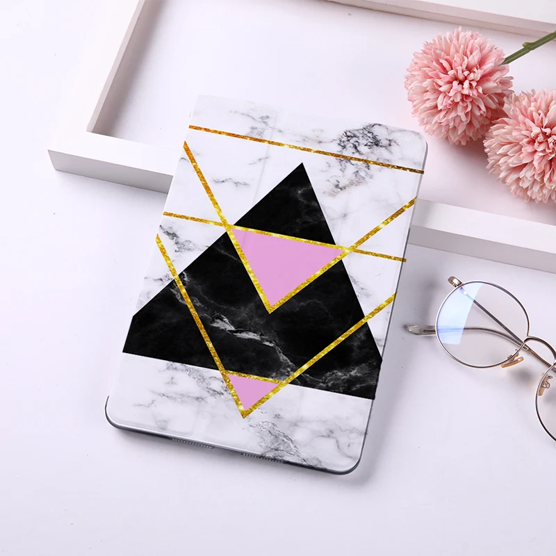 

Print Flip Tablet Case Cover for iPad Pro 9.7" 10.5" 11" PU Leather Tablet Folding Folio Case Auto Wake / Sleep