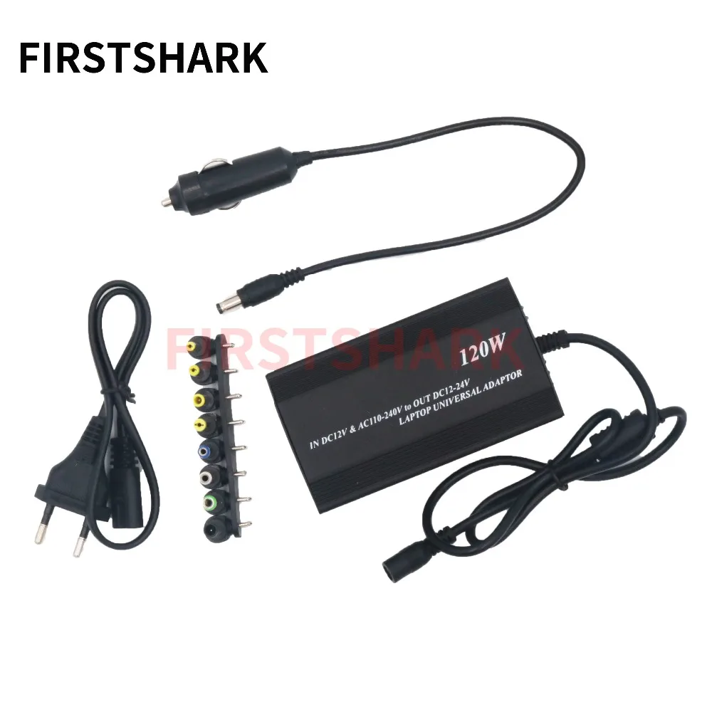 

DC In Car Charger Notebook Universal AC Adapter Power Supply For Laptop 100W 120W 12V-24V 5A