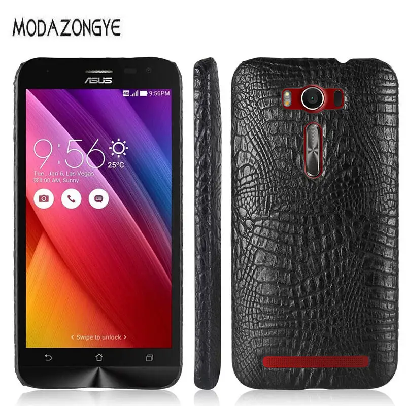 

For ASUS Z00ED Case Luxury PU Leather Hard Plastic Back Cover Phone Case For ASUS Zenfone 2 laser ZE500KL ZE ZE500 500 500KL KL