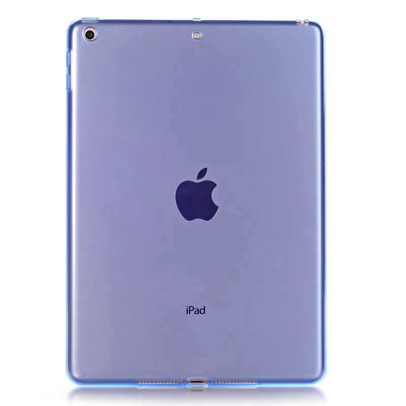 Для нового ipad 9,7 чехол прозрачный мягкий ТПУ чехол для ipad Air/5 9,7 дюймов - Цвет: Blue