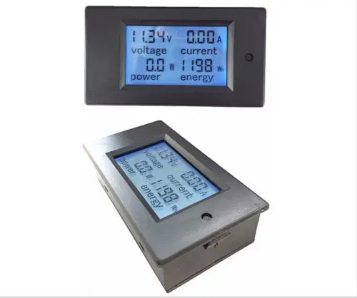 DC 100A ЖК дисплей Combo метр Напряжение Ток кВтч Ватт панели 12v 24v 48v батарея|lcd combo|meter
