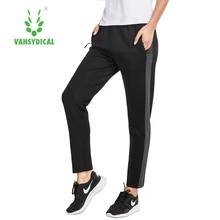 Vansydical, новые женские спортивные штаны из полиэстера для бега, фитнеса, тренировок, бега