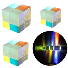 Шестисторонняя яркая световая витражная стеклянная призма для рассеивания луча Призма оптический экспериментальный инструмент оптические линзы