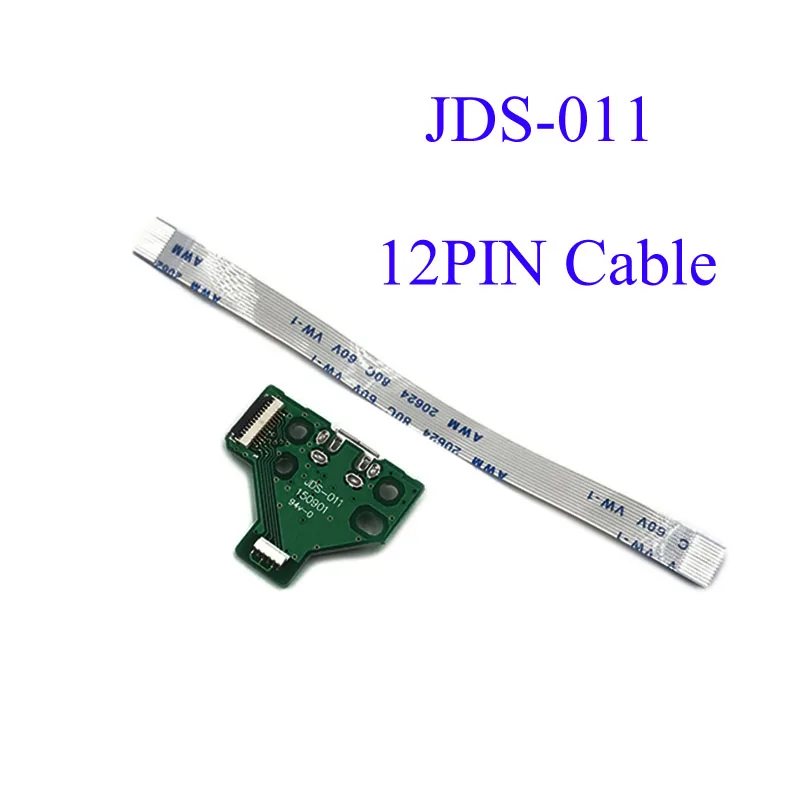 JDS-001 JDS-011 JDS-030 JDS-040 зарядка через usb Порты и разъёмы гнездо платы с зарядной платой гибкий ленточный кабель для PS4 Pro плата контроллера - Цвет: JDS-011 12PIN Cable