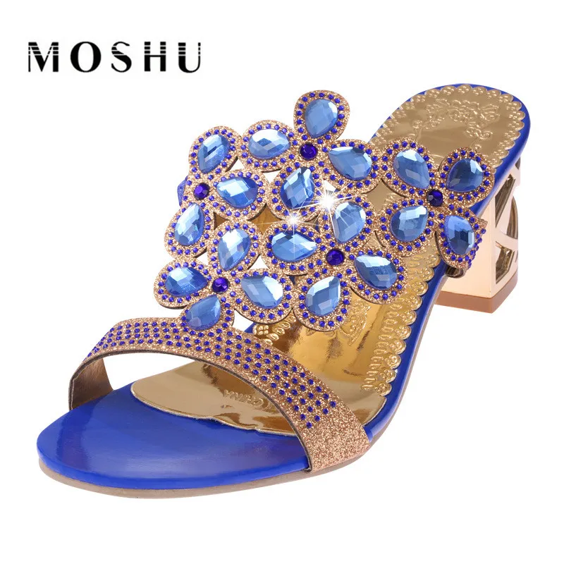 Preise Sexy Frauen Sandalen Sommer Kristall Damen High Heels Schuhe Pumpen Größe 35 41 Schwarz Blau Gold