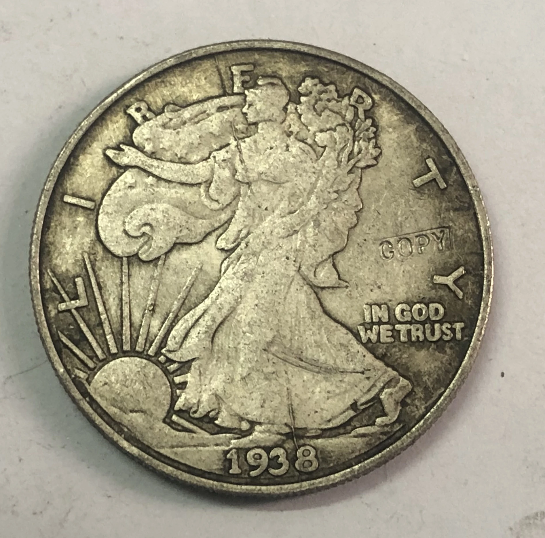 1938 США 1/2 доллара Свободная жизнь | Дом и сад