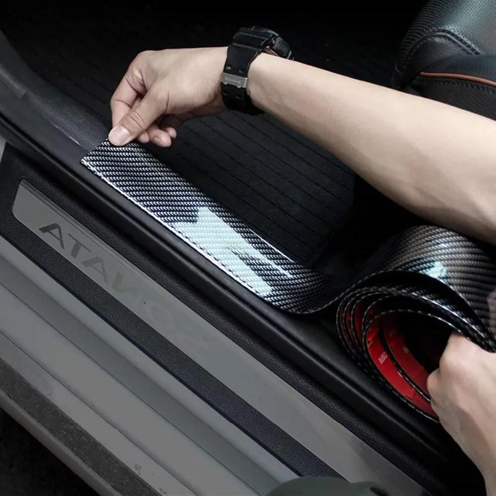 

Door Entry Guards Scratch Cover Protector Paint Threshold Guard,carbon fiber rubber car bumper Door Guard /Rear Bumper Guard