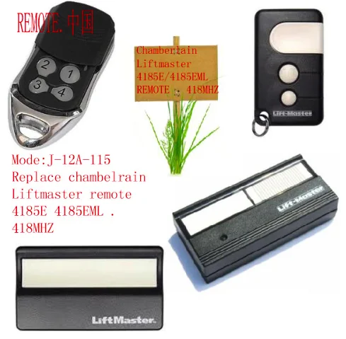 

Chamberlain liftmaster 4185EML 4183EML 4182EML 4180EML replacement remote ,418MHZ remote,motolift replacement remote