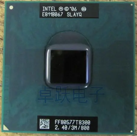 Original for intel CPU laptop Core 2 Duo T8300 CPU 3M Cache/2.4GHz/800/Dual-Core Socket 479 Laptop processor for GM45 PM45 gaming processor