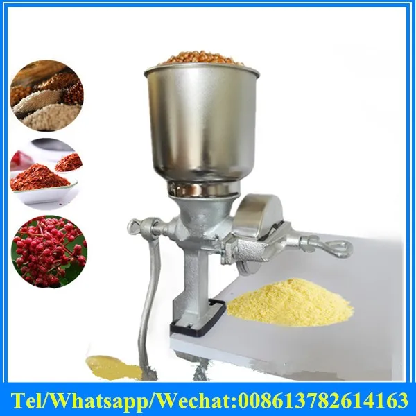 

chili powder manual corn grinder walnut and peanut crusher mini home use hand-cranking cereal pulverizer