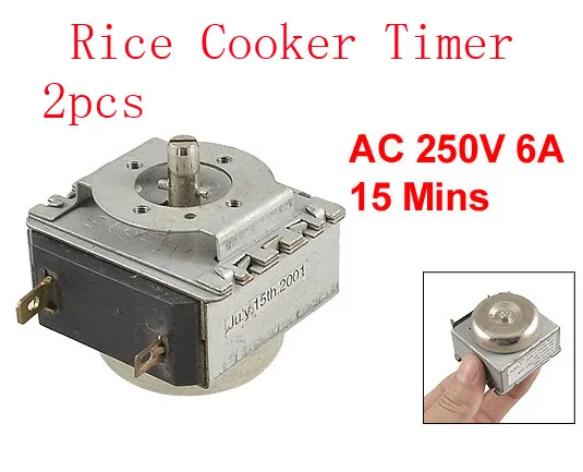

Electronic Rice Cooker Timer Repair Parts AC 250V 6A 15 Mins 2pcs