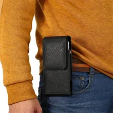 Универсальный чехол из ПУ кожи с Для мужчин пояс Сумка для samsung Galaxy Note 3 4 5 8 S5 S6 S7 S8 S9 S10 Edge Plus кошелек с кармашком для карточек