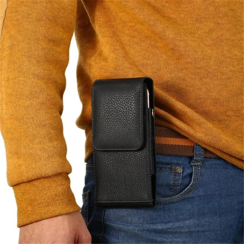 

Universal Holster Pu Men Waist Belt Bag For Samsung Galaxy Note 3 4 5 8 S5 S6 S7 S8 S9 S10 Edge Plus Wallet Card Slot Case