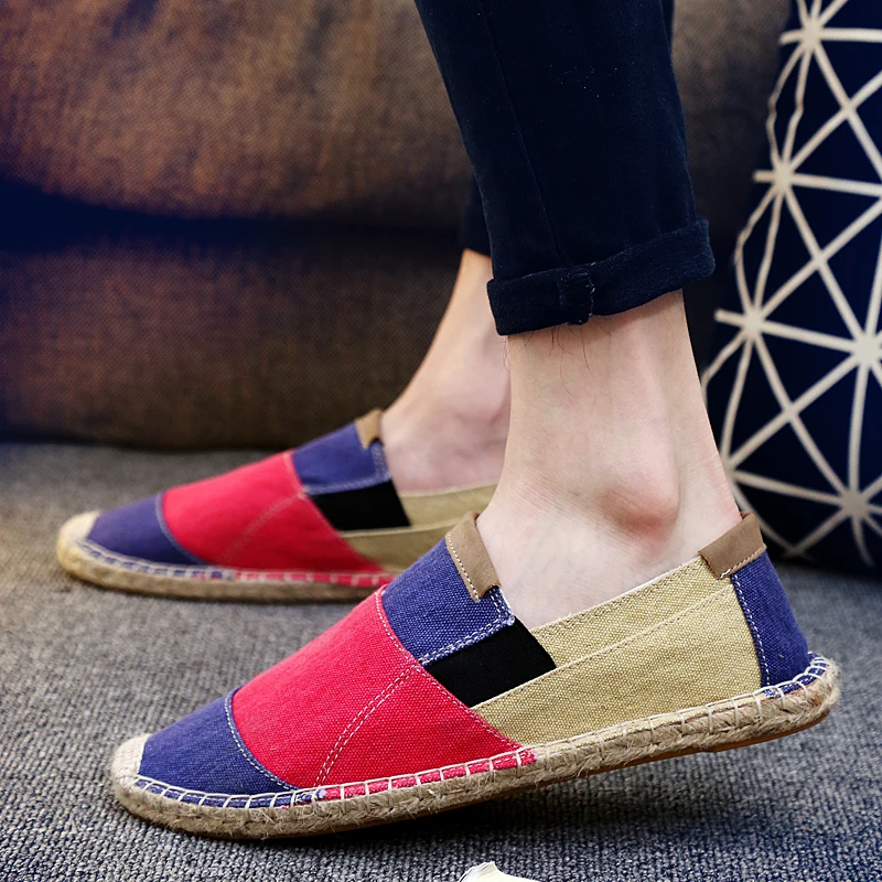 Goodtimeshow Flats Shoes Casual Summer Espadrilles Men Patchwork Shoes Men Loafers Shoes Goodtimeshow Flats Shoes Casual Summer Espadrilles Men Patchwork Shoes Men Loafers Shoes