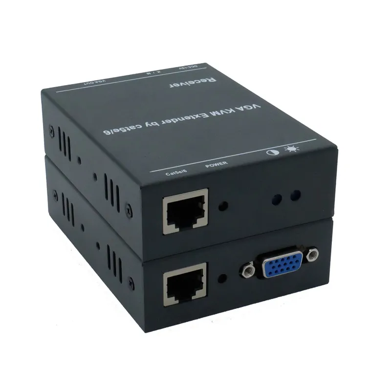 Ip-сеть 200 м расширитель VGA через Cat5e/6 1080P RJ45 Vga удлинитель по TCP/IP с KVM клавиатурой передачи мыши TX vga LoopOut