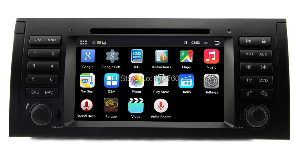 Clearance Octa Core Android 8.1 Car DVD GPS For BMW E39 E53 X5 With 1024*600 Capacitive screen WIFI 3G Bluetooth Radio Stereo Head unit 2