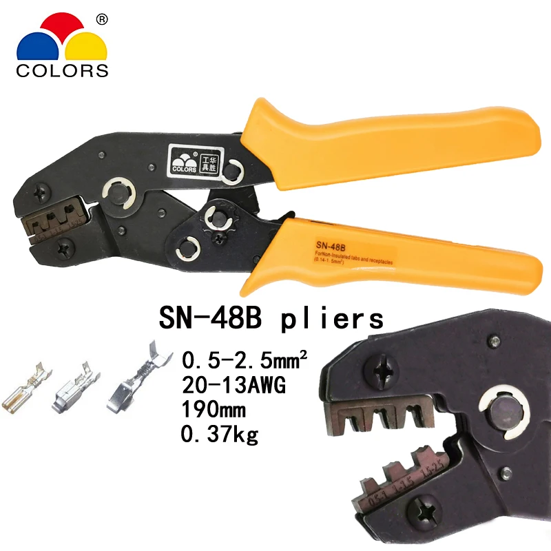 Набор плоскогубцев для зачистки проводов Y1 набор инструментов SN-48B плоскогубцы 0,5-мм2 9 челюстей для штепсельной вилки/трубки/изоляционного терминала фирменные инструменты