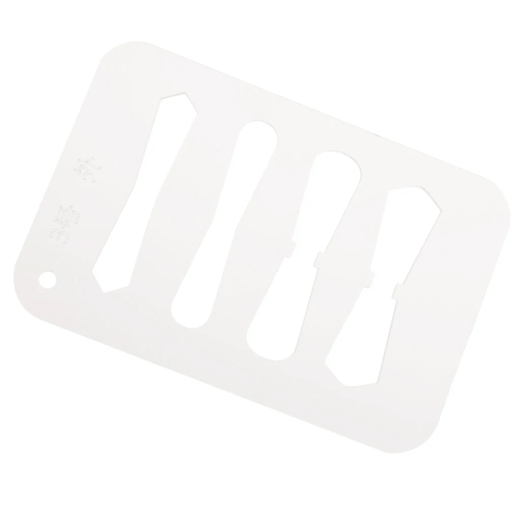 DIY Leather Craft Acrylic Pattern Stencil Template for Zipper Pulls Sliders