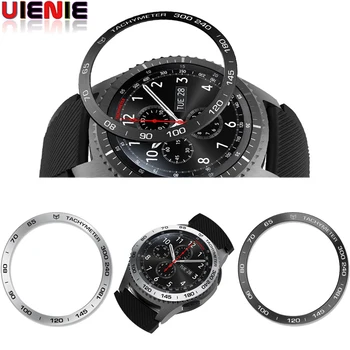 

Metal Bezel For Samsung Galaxy Watch 46mm 42mm / Galaxy Gear S3 Frontier S2 Classic Bezel Ring Adhesive Cover Anti Scratch Metal