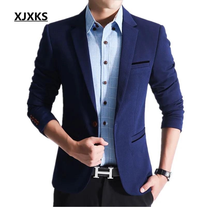 [review] Get This Suit Jacket Blazer Spring Male Men's Large-Size ...