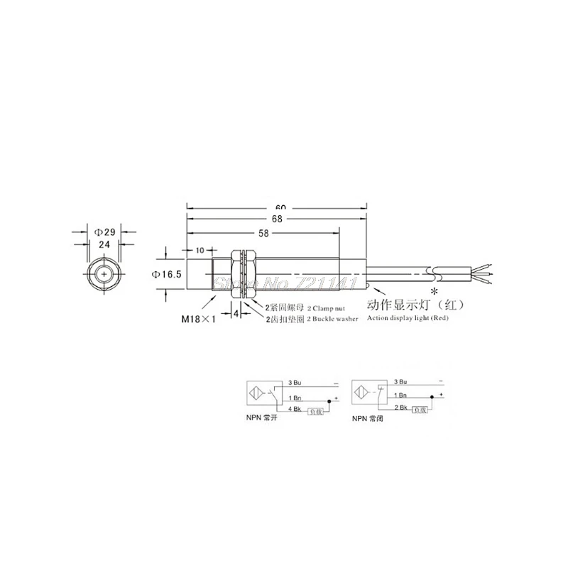 OOTDTY M18 8 мм DC 5 В NPN NO LJ18A3-8-Z/BX-5V индуктивный датчик приближения переключатель