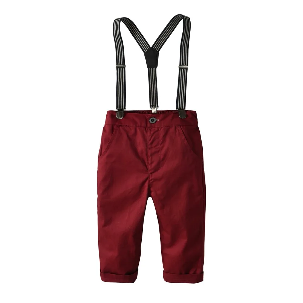 Baby Boy Clothes Striped Cotton Overalls Kids Clothing Fashion England Style Trouser Spring Outfits |