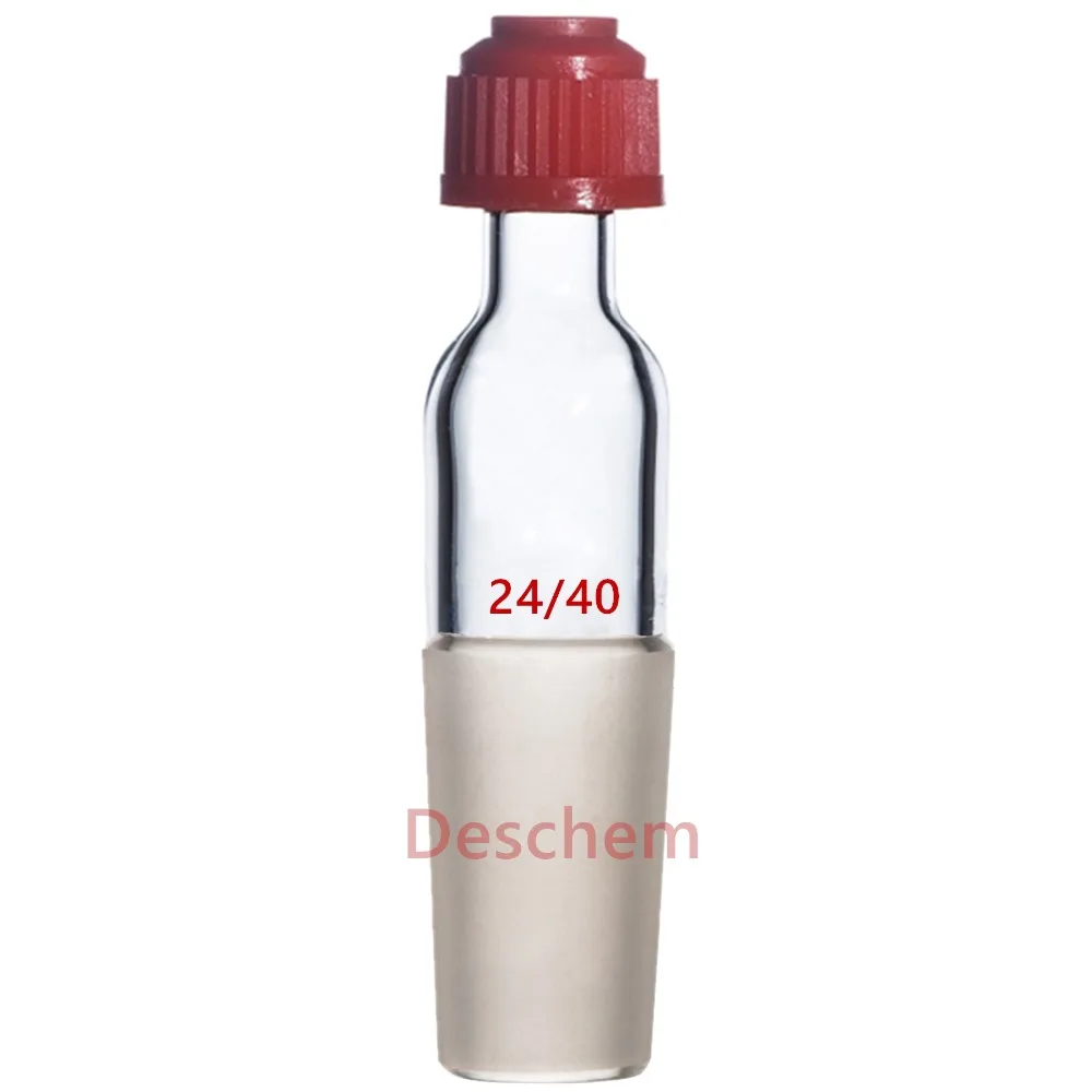 

24/40,Glass Thermometer Adapter,W/Thread,Ground Scock Joint,Plastic Screw