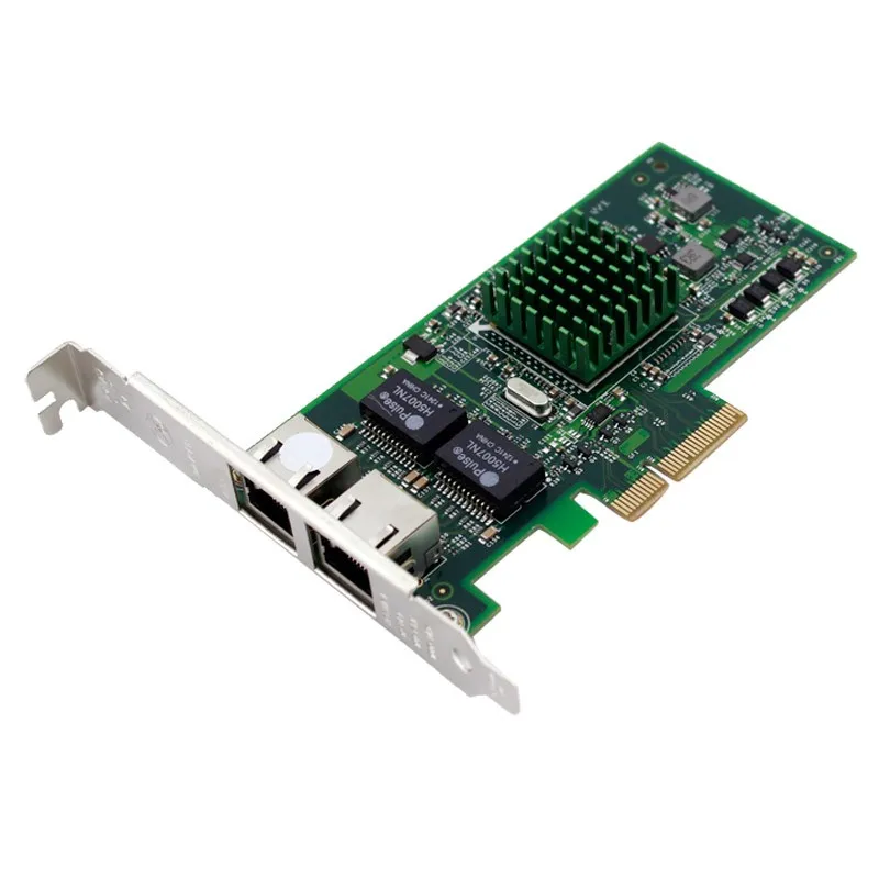 Placa de Rede do Servidor Suporte Adaptador Pcie Dual Port Gigabit Ethernet Esxi Bcm5709 1 Computador e Escritório