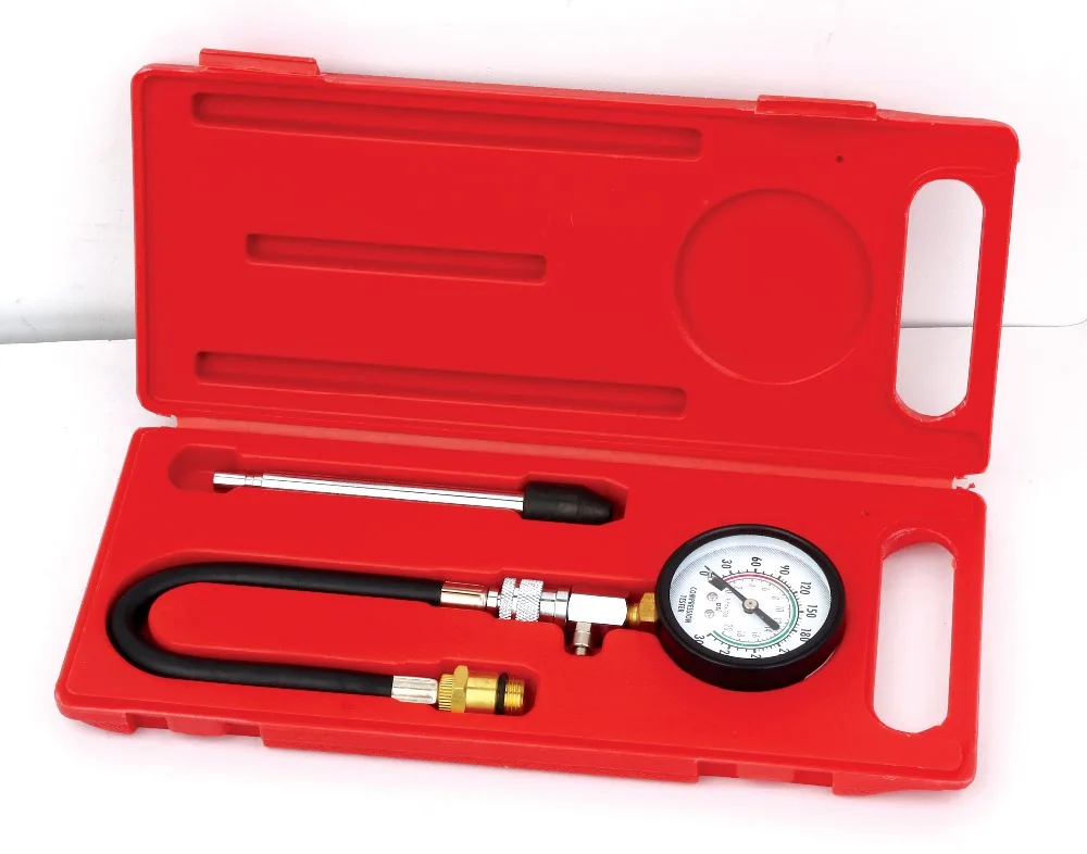 SunRed high quality Compression tester kit for petrol engines 0 300psi